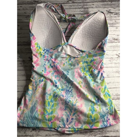 Lilly Pulitzer Bliss Halter Tankini Top  Catch the Wave Size 8 - Picture 5 of 11